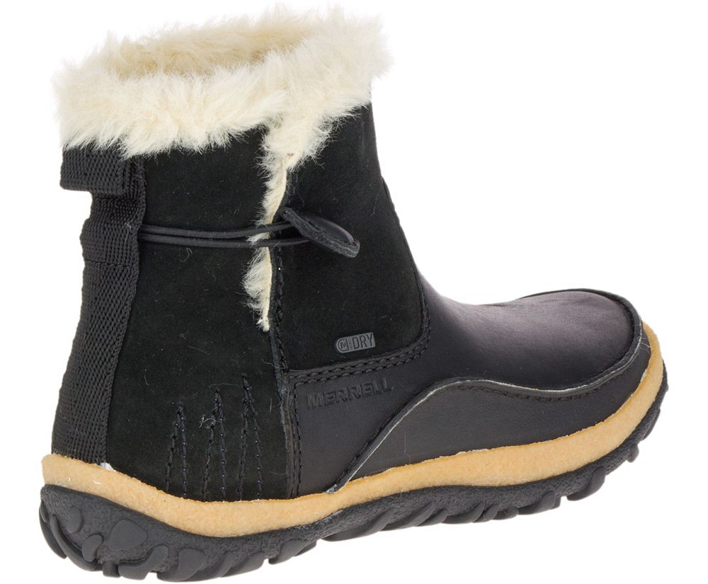 Merrell Boots Black - Tremblant Pull On Polar Waterproof - Womens 40RXPVJIN